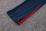 2024 England Dark Blue Half Pull Tracksuit