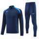 2024 Dark Blue Half Pull Tracksuit