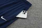 2024 Dark Blue Half Pull Tracksuit