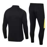 2024 Black Half Pull Tracksuit