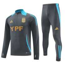2024 Argentina Gray Half Pull Tracksuit