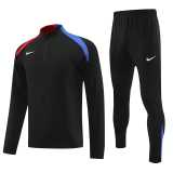 2024 Black Half Pull Tracksuit