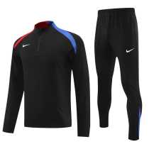 2024 Black Half Pull Tracksuit
