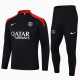 2024/25 PSG Black Half Pull Tracksuit