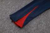 2024 England Dark Blue Half Pull Tracksuit