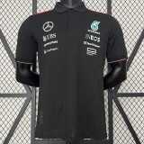 2024 Mercedes F1 Black Polo Racing Suit
