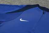 2024 Dark Blue Half Pull Tracksuit