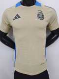2024 Argentina Yellow Player Training Shirts
