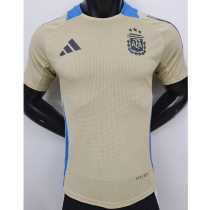 2024 Argentina Yellow Player Training Shirts