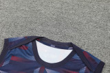 2024 England Dark Blue Training Shorts Suit