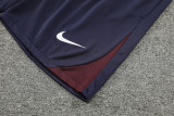 2024 England Dark Blue Training Shorts Suit