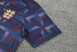2024 England Dark Blue Training Shorts Suit