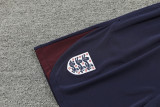 2024 England Dark Blue Training Shorts Suit