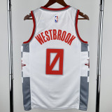 2019/20 ROCKETS WESTBROOK #0 White NBA Jerseys