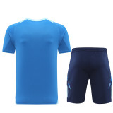 2024 Blue Training Shorts Suit