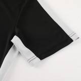 2024/25 Black Training Shorts Suit