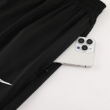 2024/25 Black Training Shorts Suit