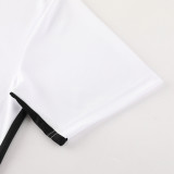 2024 White Training Shorts Suit