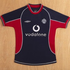 2001/02 Man Utd 3RD Dark Blue Retro Soccer jersey