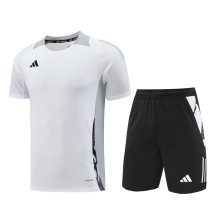 2024 White Training Shorts Suit