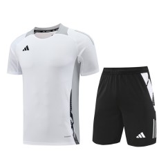 2024 White Training Shorts Suit