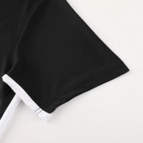 2024 Black Training Shorts Suit