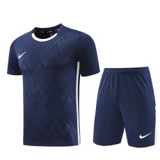 2024 Dark Blue Training Shorts Suit