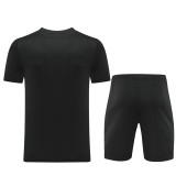 2024/25 Black Training Shorts Suit
