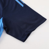 2024 Dark Blue Training Shorts Suit