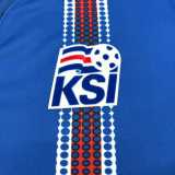 2016/17 Iceland Home Blue Retro Soccer jersey