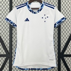 2024/25 Cruzeiro Away White Fans Women Soccer jersey