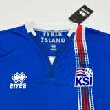 2016/17 Iceland Home Blue Retro Soccer jersey