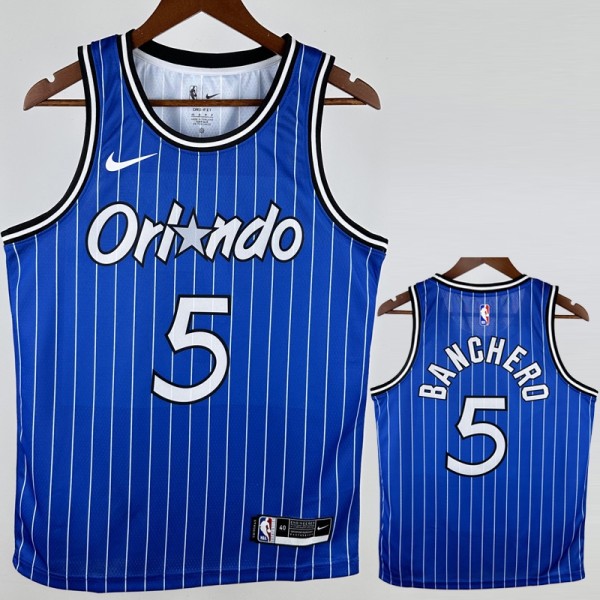 2018/19 MAGIC BANCHERO #5 Blue NBA Jerseys