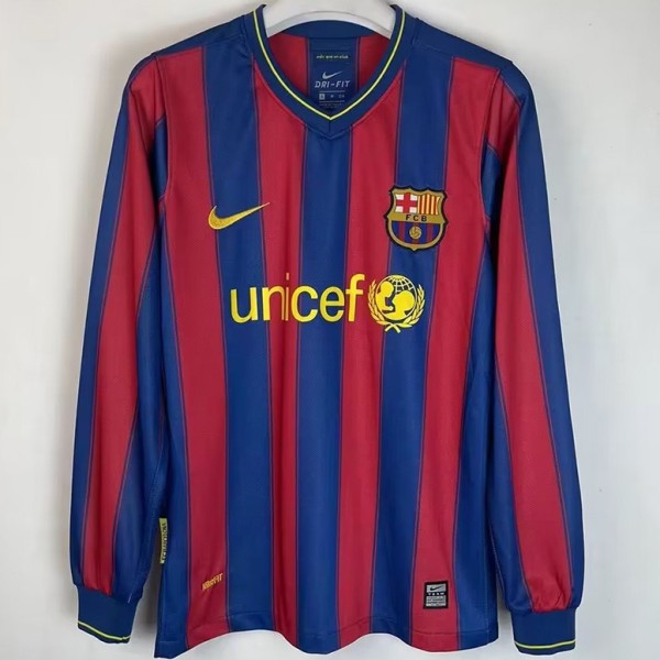 2009/10 BAR Home Red Retro Long Sleeve Soccer jersey