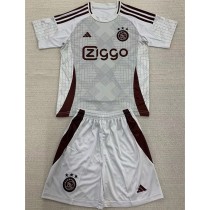 2024/25 Ajax 3RD Gray Fans Kids Soccer jersey