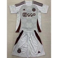 2024/25 Ajax 3RD Gray Fans Kids Soccer jersey