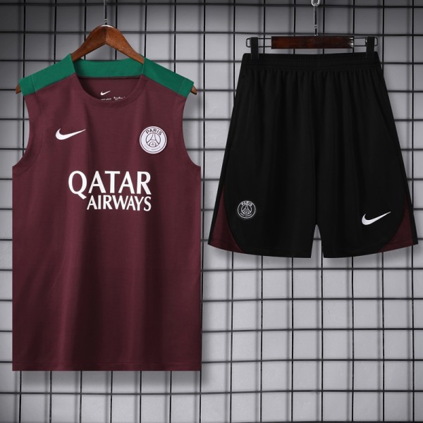 2024/25 PSG Crimson Training Shorts Suit