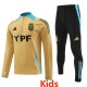 2024 Argentina Yellow Kids Half Pull Tracksuit