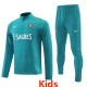 2024 Portugal Blue Kids Half Pull Tracksuit