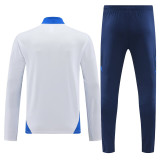 2024 Italy White Kids Half Pull Tracksuit