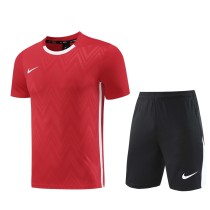 2024 Red Training Shorts Suit