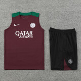 2024/25 PSG Crimson Training Shorts Suit