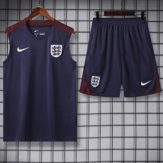 2024 England Purple Training Shorts Suit