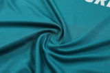 2024 Portugal Blue Kids Half Pull Tracksuit