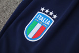 2024 Italy White Kids Half Pull Tracksuit