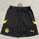 2024/25 Dortmund Home Black Fans Soccer Shorts