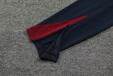 2024 England Dark Blue Kids Half Pull Tracksuit