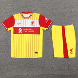 2024/25 LIV Yellow Training Shorts Suit