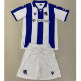 2024/25 Real Sociedad Home Blue Fans Kids Soccer jersey