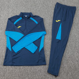 2024 Dark Blue Half Pull Tracksuit